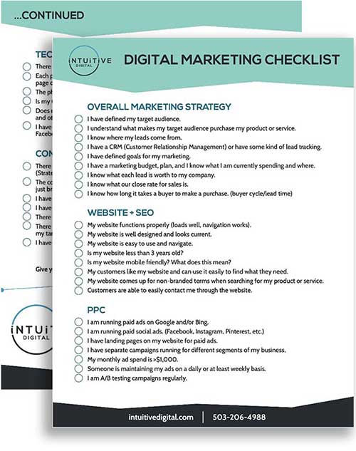 Digitale Marketing-Checkliste